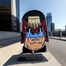 Judge Dredd Head. Coloured
