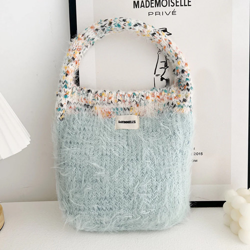 Maillard color fur bag - fur,