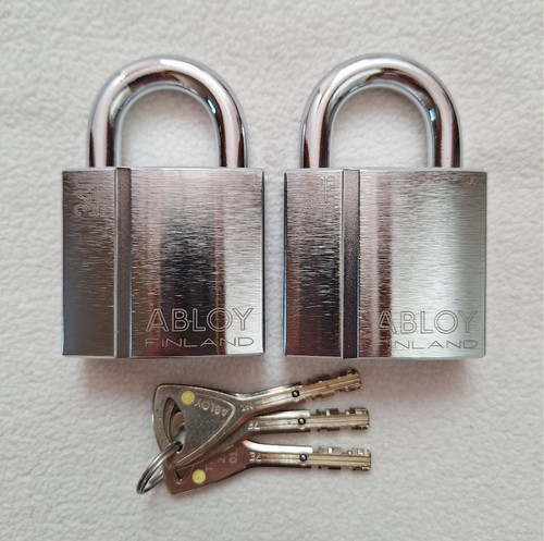 Abloy 340 padlocks - 2x,