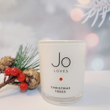 Jo Loves Christmas Trees Mini Scented Candle Votive 70g New Without Box