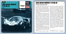 Lola-Aston Martin T 70 Mk III Competition Edito Service #49-10 Auto Rally Card