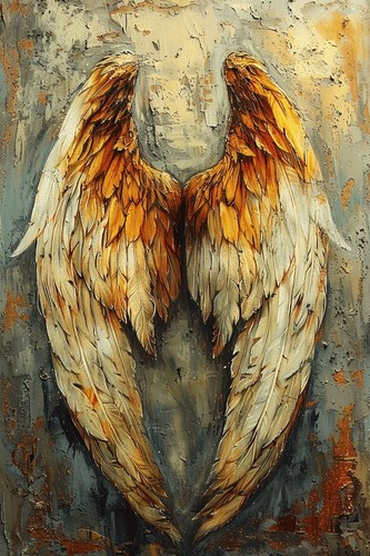 Angel wings canvas picture - wings,