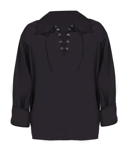 Adults black lace shirt - adults, up