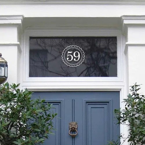 Victorian wreath house number - victorian,