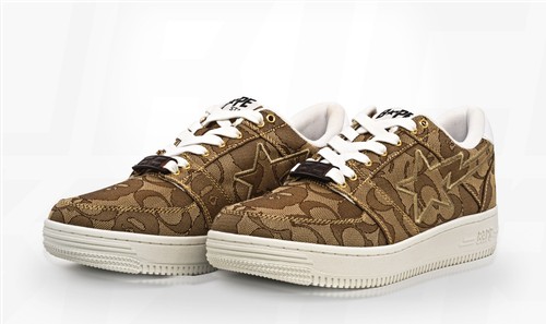 Coach bapesta jacquard tan - coach, x
