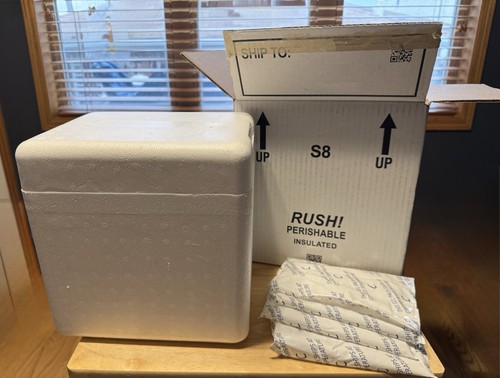 Styrofoam insulated cooler - insulated,