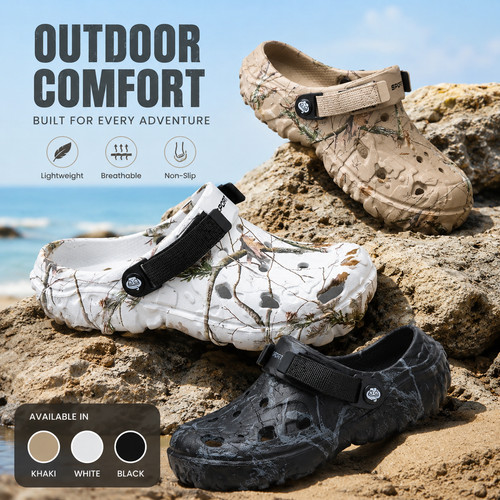 Men camouflage garden clogs - camouflage,