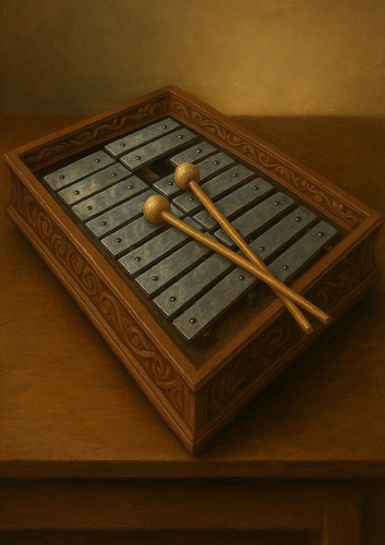 Wooden glockenspiel - wooden,