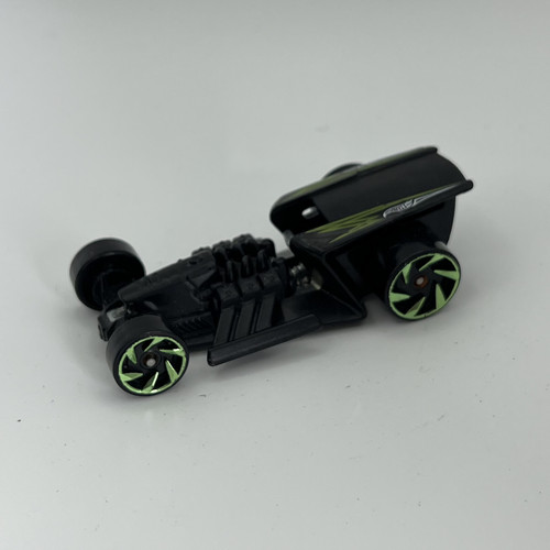 Hot wheels rod black green - wheels,