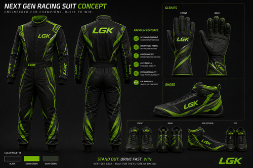 Lgk kart racing suit - racing,
