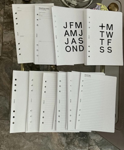 Kikki planner inserts - a5,