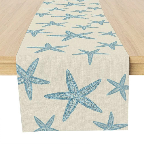 Blue starfish nautical beach - blue,