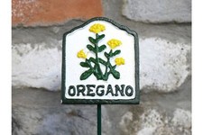 Garden Herb Sign OREGANO Cast