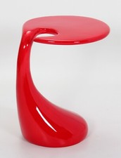 Red Lamp Table Side End Table