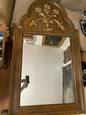 Huge Wood Framed Mirror With