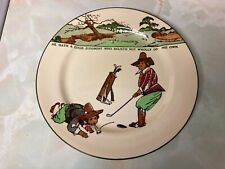 ROYAL DOULTON CHARLES CROMBIE GOLFING SERIES PLATE D3395 10”DIAMETER