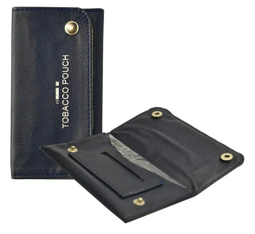 Soft leather tobacco pouch - leather,