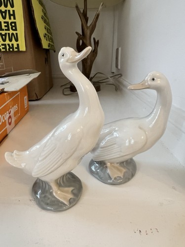 Nao lladro pair - by, duck