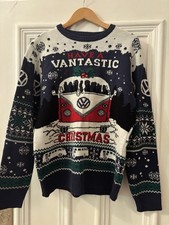 Official VW Volkswagen Camper Van Xmas Christmas Jumper Sweater Size large