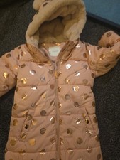 Next Childs Pink Snowsuit