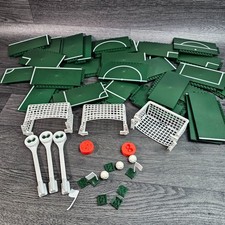 Character Building Sports Stars Football Green Field with Goals and Spares