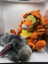 Disney Vintage Tigger Hot Water Bottle Cover & Eeyore Plush Winnie The Pooh