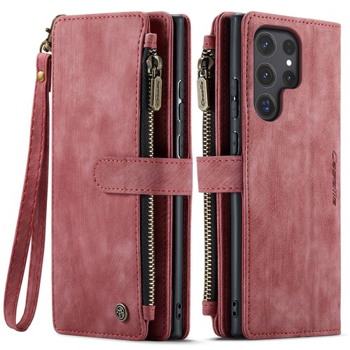 Zip leather wallet case - leather,