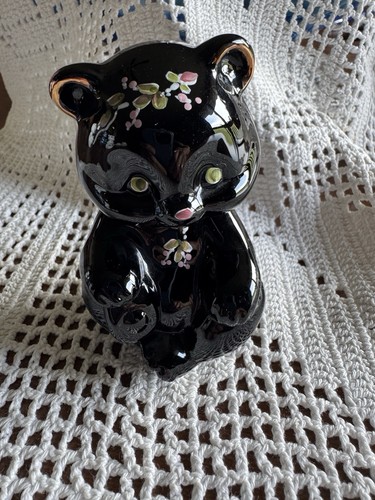 Fenton art glass black roses - fenton,