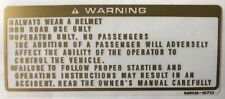 HONDA GB500 GB500TT PETROL TANK CAUTION WARNING LABEL DECAL 1