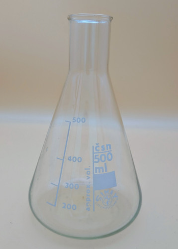 Vintage simax conical flask - conical,