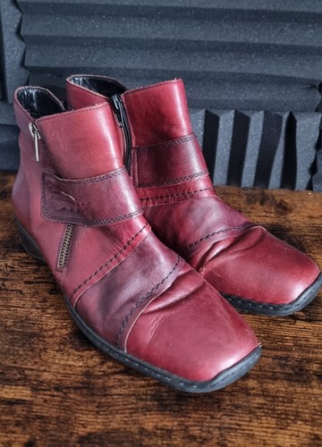Reiker red leather comfort - red,