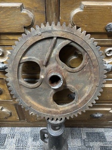 Antique cast iron gear - 13"",
