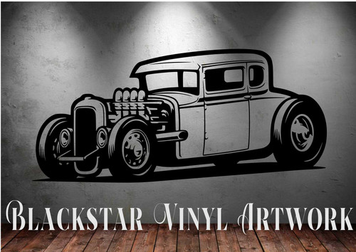 Ford hot rod window large - hot,