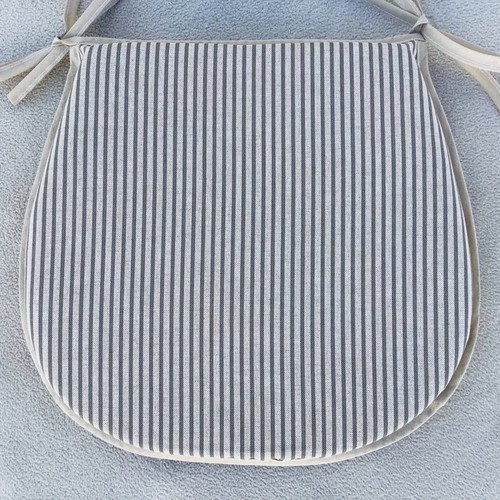 Grey beige ticking stripe - &,