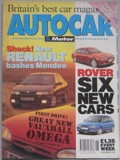 AUTOCAR 9 February 1994 featuring Mazda, Mini Cooper, Peugeot 106 Rally, Rover