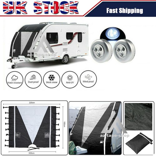 Caravan front towing cover - front,