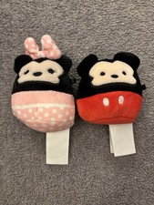 Disney Mini Original Squishmallow Minnie Mouse & Mickey Mouse 7cm Plush Toy Soft