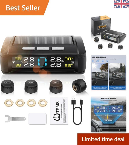 Wireless solar tire pressure - tire,