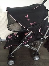 Silvercross Pop Black Pink Butterfly Newborn To Toddler Stroller Pushchair