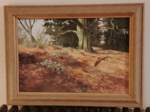 Vintage oil painting woodcock - vintage,