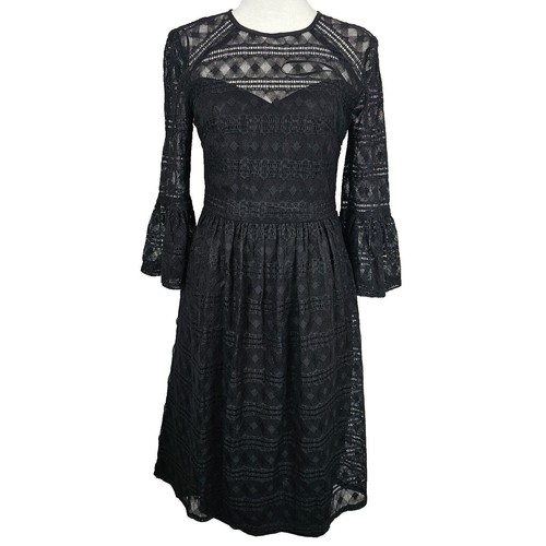Trina turk lace dress black - turk,