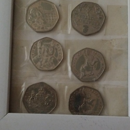 British 50p coin - british,