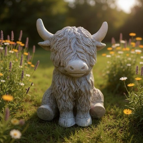 Highland cow stone - highland,