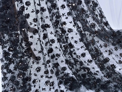 Sequined lace tulle shimmer - sequined,