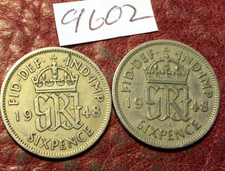 2 KING GEORGE VI  SIXPENCES