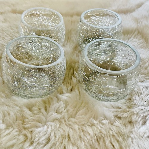 Nwot set clear crackle - set, of
