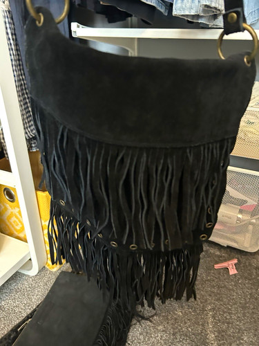 House fraser black - black, suede
