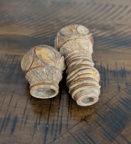 Antique carved sewing - carved,