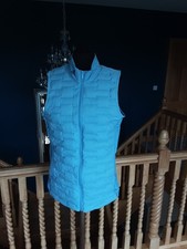 Ladies Adidas Feather Down Gilet Bodywarmer Blue Size 12/14