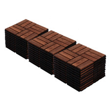 30pcs Acacia Wood Deck Tile
